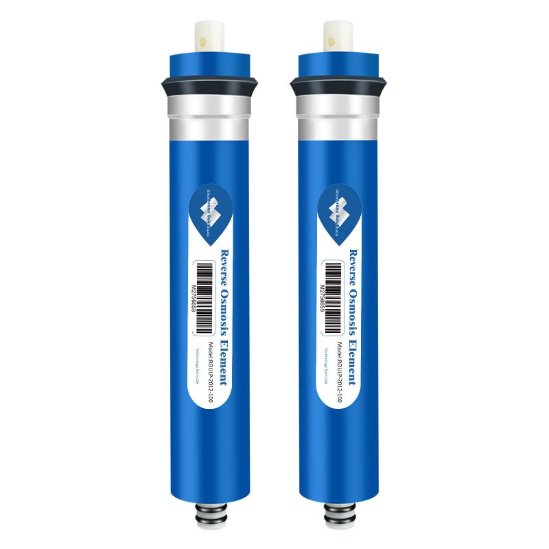 Membrane Solutions 100 GPD RO Membrane, Reverse Osmosis Membrane, RO Membrane Replacement, Reverse Osmosis Filter Replacement for Under Sink Home Drinking RO Water Purifier System (2 PACK) - Image 1